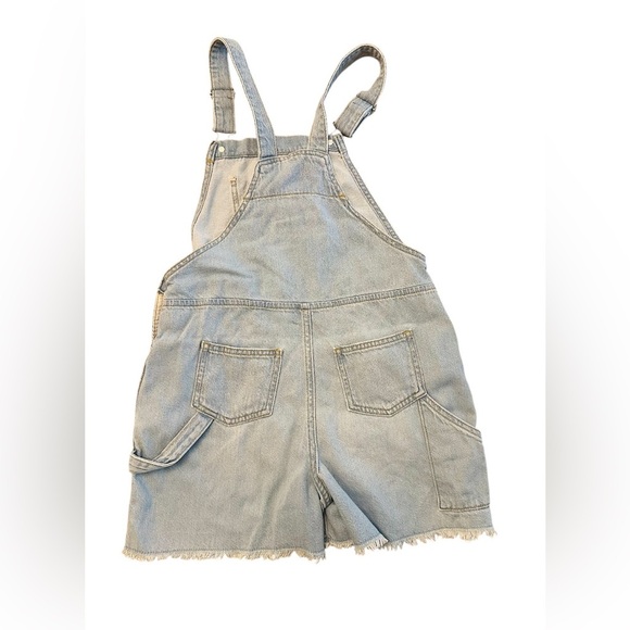 Art Class Target Girls Jean Shortalls Overalls XL 14 - Picture 3 of 3